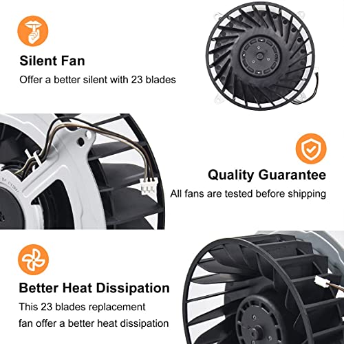 Image of New World Internal Cooling Fan Replacement for Sony Playstation 5 PS5, G12L12MS1AH-56J14 DC12V, Internal Cooler Fan Replacement for Sony Playstation 5 PS5-17 Blades