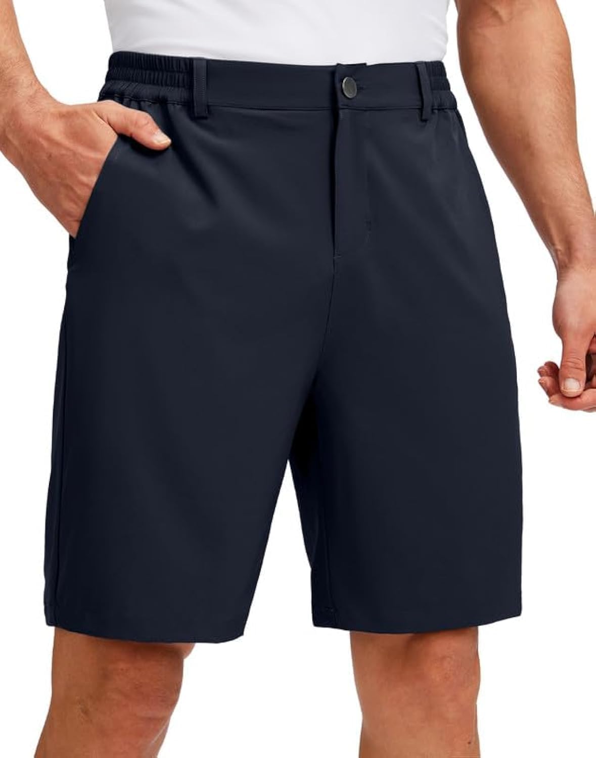 G Gradual Men's Golf Shorts with 5 Pockets 9" Light Weight Stretch Quick Dry Casual Dress Work Shorts for Men