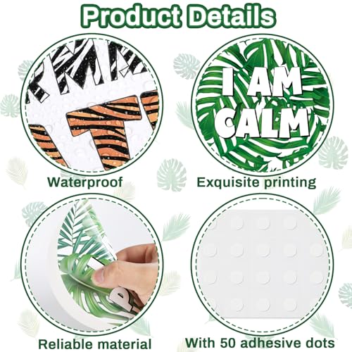 Image of Jungle Animals Affirmation Station Bulletin Board Set Safari Forest Positive Bulletin Board for Classroom Growth Mindset Decor Inspirational Motivational Accent Cutouts for Home School Teachers Supply