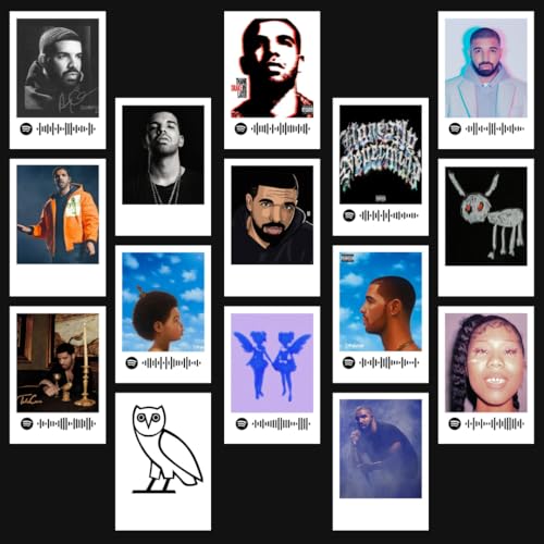 Image of Funk You Store Drake Poster | Drake Polaroids Mini Posters Kit (Set of 15) | Collage Kit Polaroid Size (8 x 6 cm) Posters for Phone Accessories, Bedroom, Office, Living room (Drake)