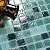 VividCraftX 11.5 Sq.Ft Glass Tiles for Bathroom Backsplash & Shower Wall, Lagoon Teal Iridescent Glass Mosaic Backsplash Tiles for Kitchen & Pool, 4mm (Lagoon Teal)
