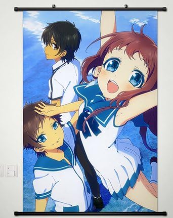 Home Decor Anime Nagi no Asukara Wall Scroll Poster Fabric Painting Key Roles 23.6 X 35.4 Inches -029