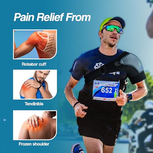 Image of Shoulder Support Belt for Men and Women | Shoulder Pain Relief Products | Adjustable Shoulder Belt for Men | Comfortable Shoulder Support for Women