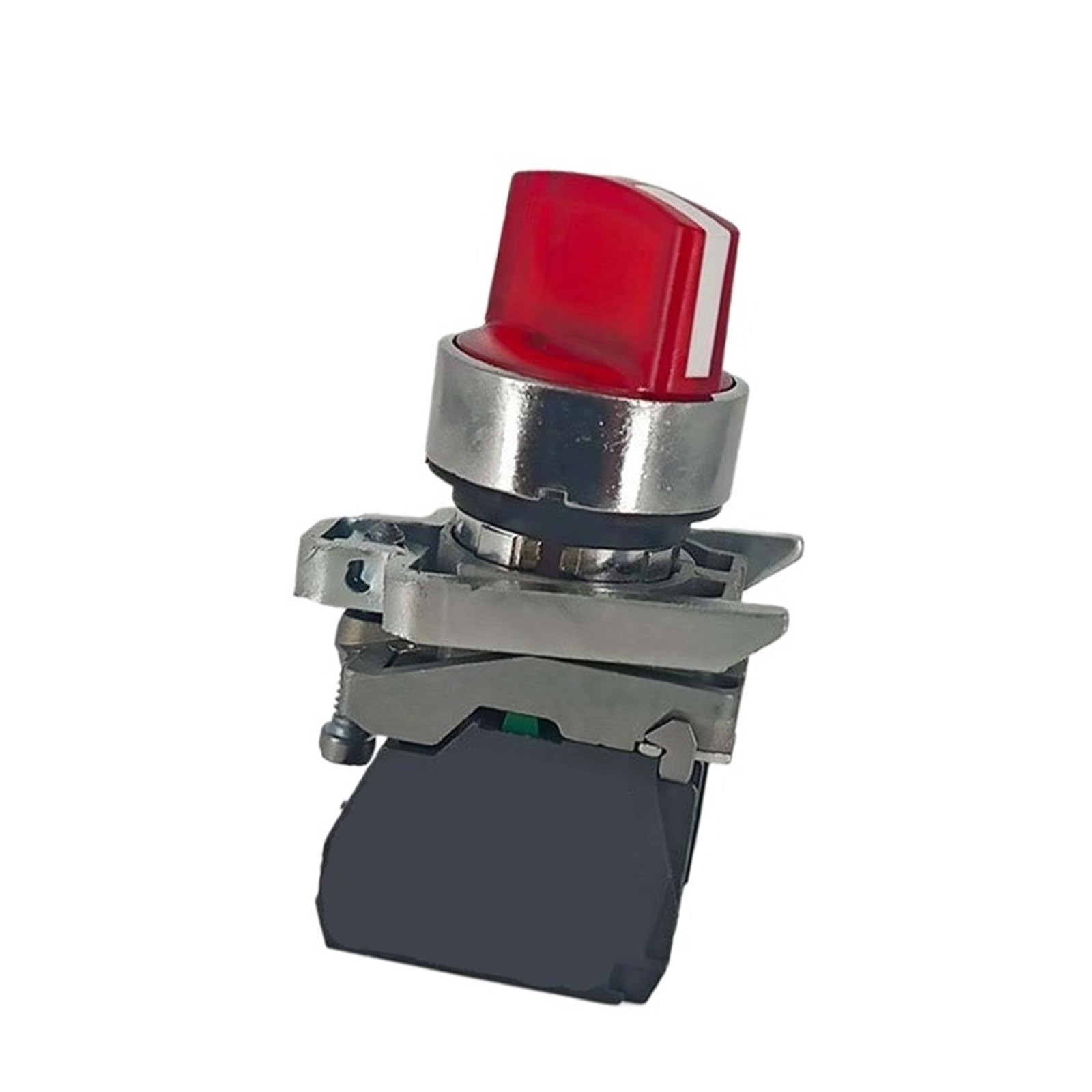 Selector switch XB4BK134M5 red three-position 1NO+1NC 220V Ø22 for industrial control