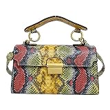 Coolives Sac bandoulière pour Femme en Cuir PU Sac a Main Porte Epaule avec Motif Peau de Crocodile Mini Sacoche Pochettes et Clutches Mode élégant Petit Sac à épaule Satchel pour Dames Sac Crossbody
