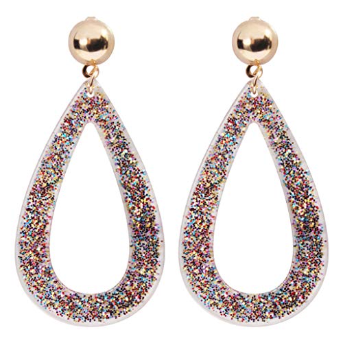 Preisvergleich Produktbild Ohrringe, Barlingrock Damen Modeschmuck Smaragd Muster / Diamant / Wassertropfen Anhänger Ohrringe Mode Einfache Europäische und Amerikanische Ohrringe