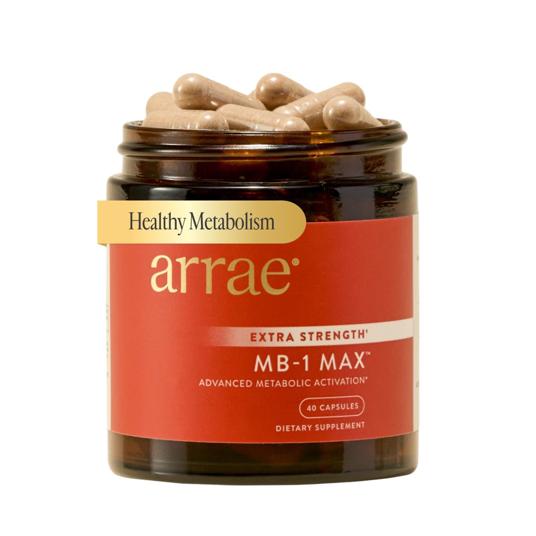 Arrae MB-1 Max - Fat Burner for Women - Appetite Control & Metabolism Support - Weight Management - Craving Control + Clean Energy - 40 Capsules