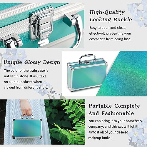 Color-Nymph-Beginner-Makeup-Kits-For-Teens-With-Train-Case-Included-Full-Makeup-Kit-Eyeshadow-Palette-Blushes-Bronzer-Highlighter-Lipstick-Brushes-Mirror-Green