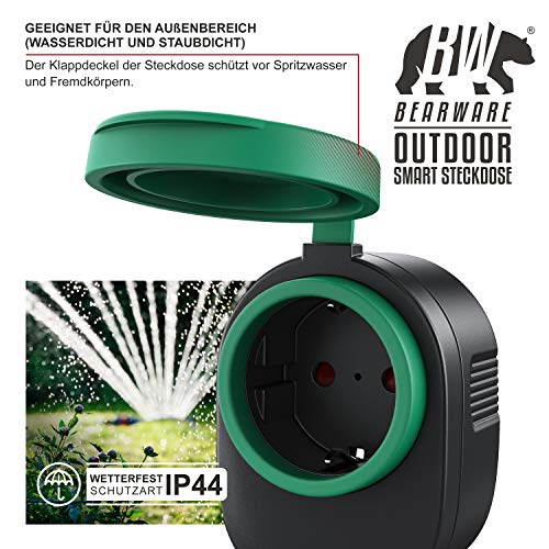 CSL - WLAN outdoor stopcontact - voor buiten - WiFi Smart Socket schakelbaar - compatibel met Android Apple iOS… - Image 5