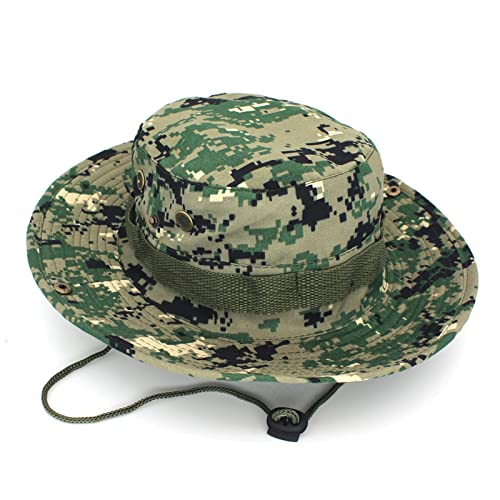 Military Tactical Boonie Hats for Men Women Camo Visor Bucket Hats Outdoor Hunting Fishing Caps Casual Safari Sun Hat2