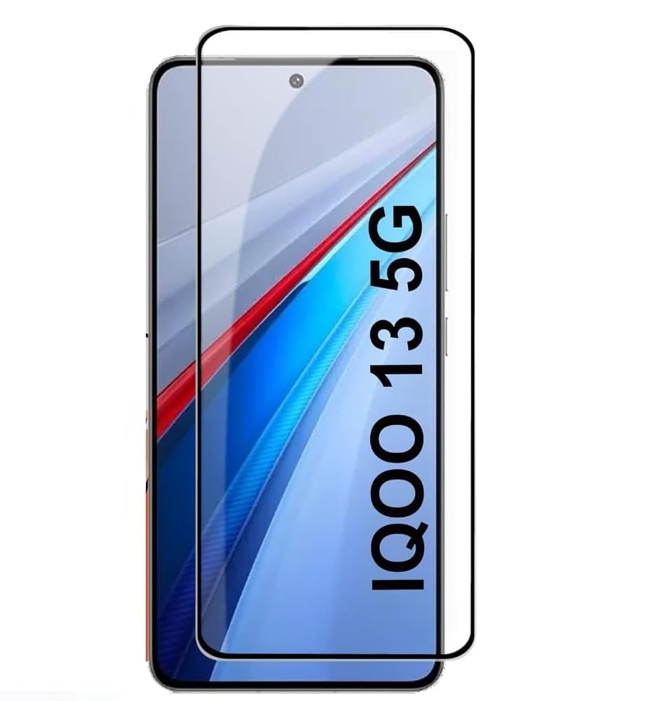 MoCoTech (FINGERPRINT WORKING) HD+ Edge-to-Edge Tempered Glass for iQOO 13 5G – Full Screen Protector Guard, 9H, Anti-Scratch, Bubble Free, Case Friendly, Ultra Clear with Easy Installation Kit