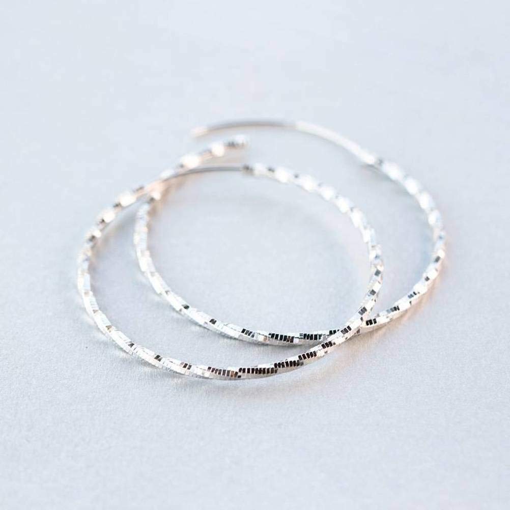 Pendientes ZUOZUIYQ para Mujer, S925, aro Grande, Moda Coreana, Elegantes, 4,5 cm, grifos para el hogar