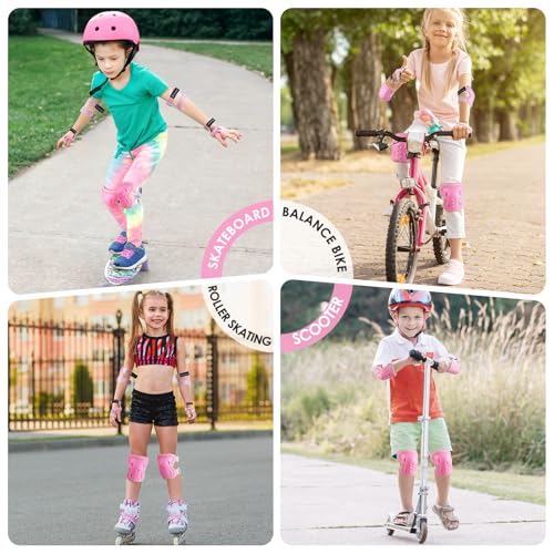 Image of BOSONER Kids /Youth Knee Pad Elbow Pads Guards Protective Gear Set for Roller Skates Cycling BMX Bike Skateboard Inline Skatings Scooter Riding Sports