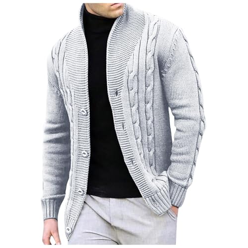Cárdigan de invierno para hombre informal y ligero de entretiempo