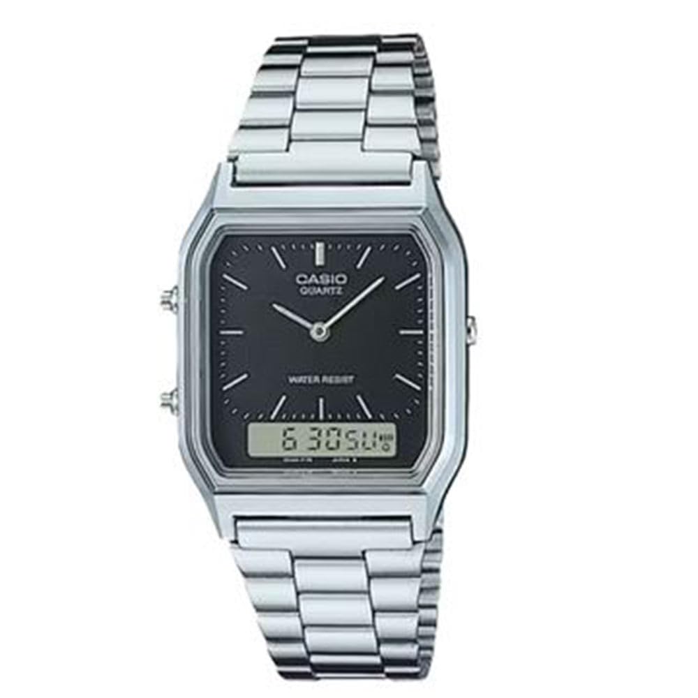 Casio Orologio Da Polso Uomo Mod. AQ-230A-7BMQ – Analogico-Digitale Con Cinturino In Gomma