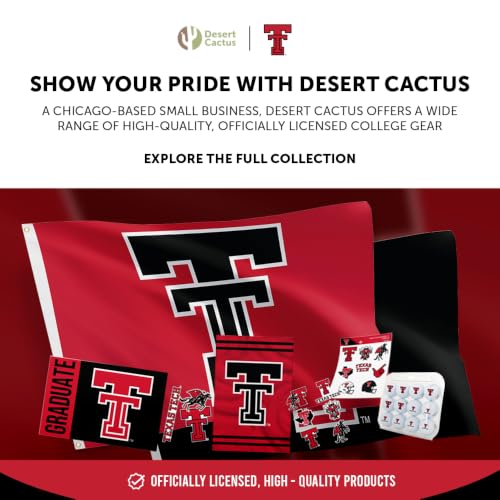 Adhesivo vinilo Texas Tech University tipo 1 hoja pegatina decorativa de alta adherencia 8
