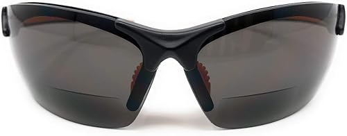The Grant Bifocal - Gafas de sol deportivas y envolventes para lectura unisex para hombres y mujeres color negro y naranja  250