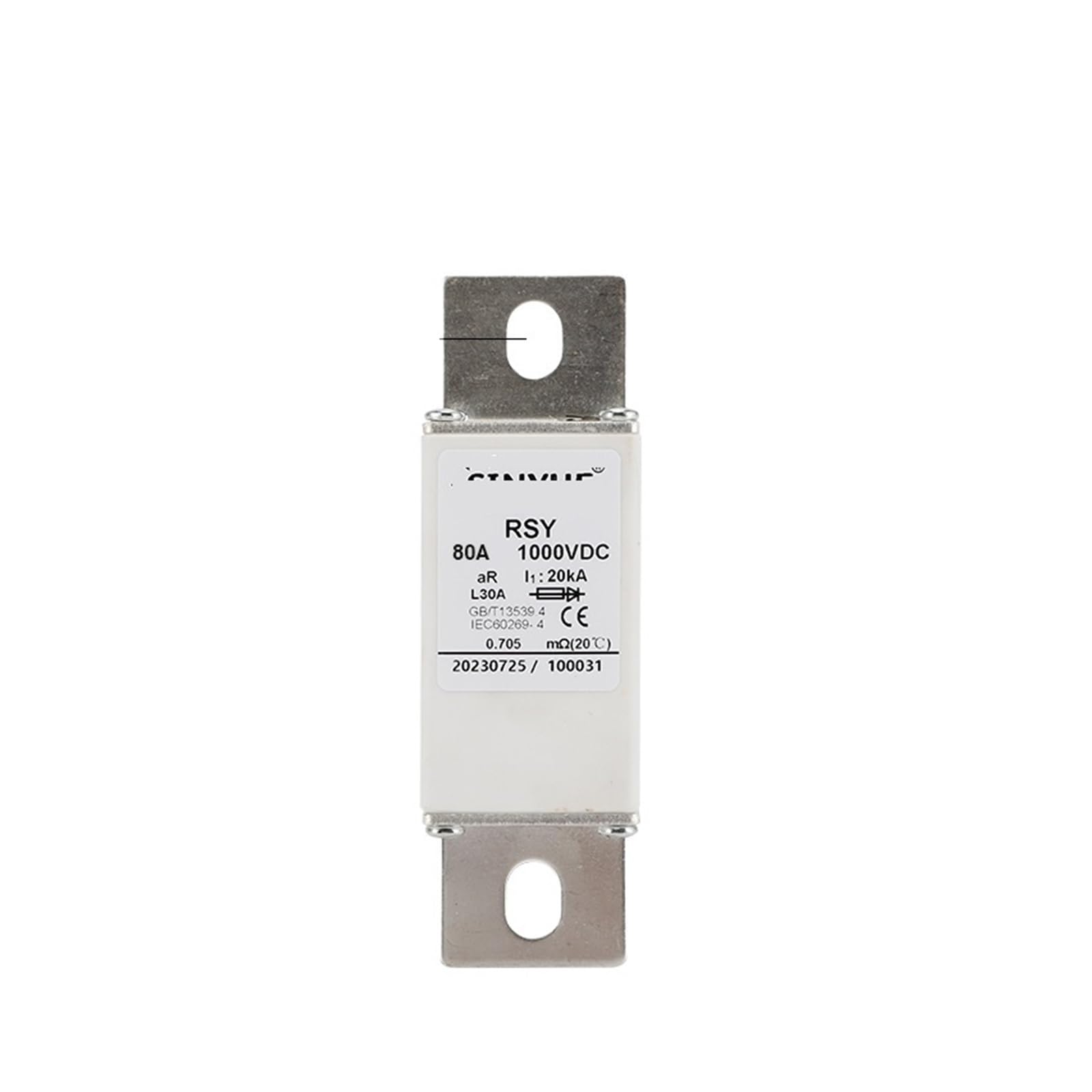 Rfxogtyfz 5V Car Fuse Fast Charging Pile Dc Fuse Dc1000v 80A 100A 125A 160A 200A 250A(80A)