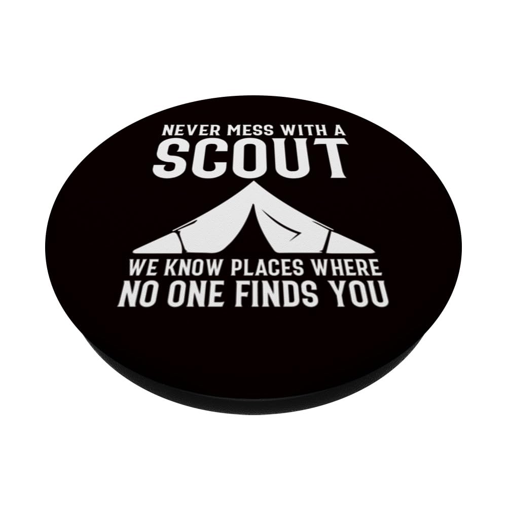 Scouting - We Know Places Where No One Finds You PopSockets Swappable PopGrip, Black - Image 2