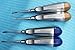 German 4 PCS STR Plus CVD 3MM Plus 4MM Dental Surgery Extraction LUXATING Elevator Blue and Gold