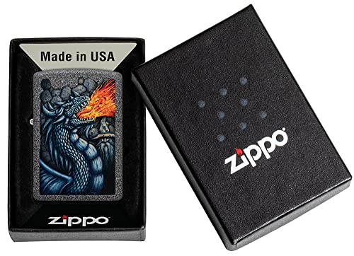 Zippo Encendedor de Bolsillo Iron Stone Dragón miniatura 6