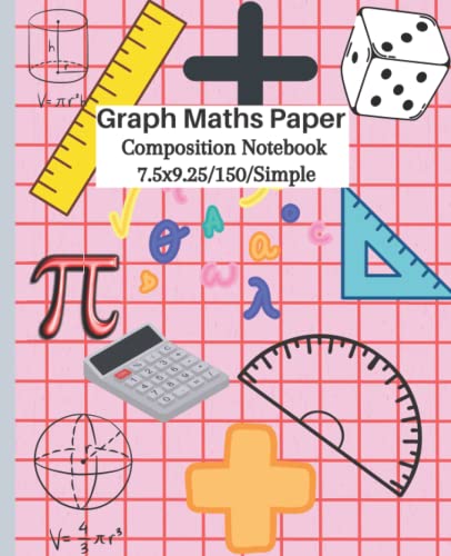 Best Graph Maths Notebook: grid graph paper for Math, computation Pad, 150 Pages (7.5 x 9.25) Paperback – March 01, 2022