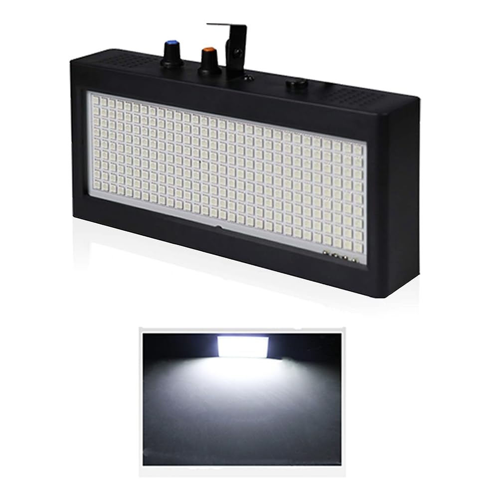 TagIo Luce Stroboscopica da Palco 1 Pezzo 270 LED Flash Super Luminoso con Luce Bianca per Matrimoni, Natale, Compleanni, Club, DJ Spina Europea