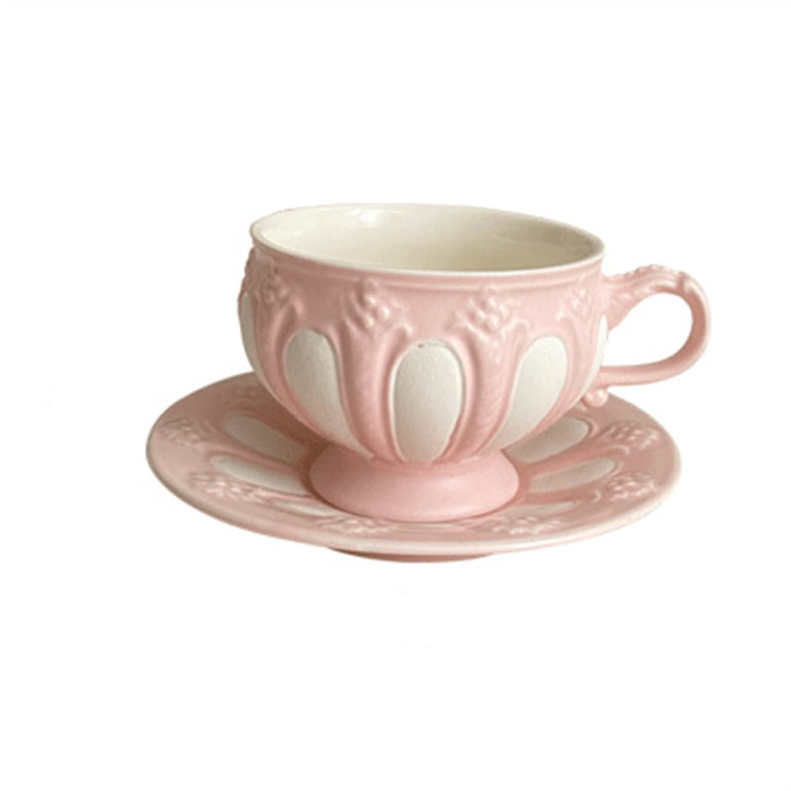 Kubki do kawy vintage relief kubek do kawy popołudniowa herbata zestaw ceramiczny wykwintna porcelana kostna