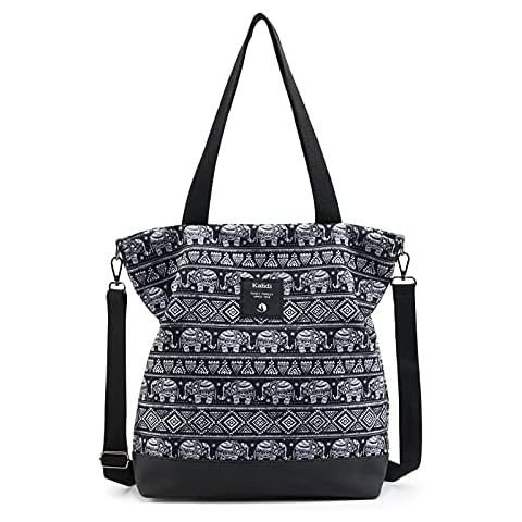 KALIDI Groß Damen Umhängetasche/Handtasche Canvas Tasche Schultertasche Totepack Shopper Casual Hobo Bag Crossbody Bag Cover
