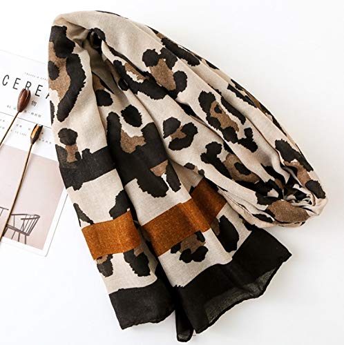 stylesilove Spring Summer Leopard Animal Printed Scarf Lightweight Wrap Shawl for Women Girls4