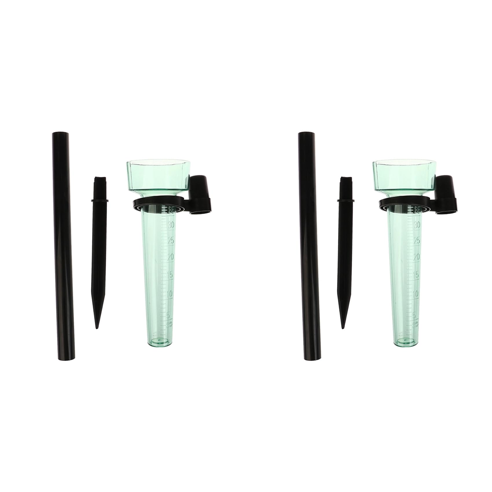 Jnchdghwa 2X Portable Polystyrene Rain Gauge Measurement Tool for Garden Water Ground Outdoor Rain Meter Collect Rainwater