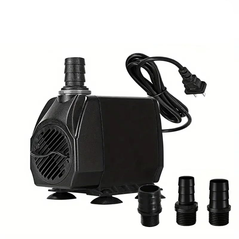 Bomba De Agua Sumergible 45W 3000L/H - Ultra Silenciosa, Con 4 Boquillas Y Válvula Reguladora, Para Fuentes, Acuarios Y Estanques