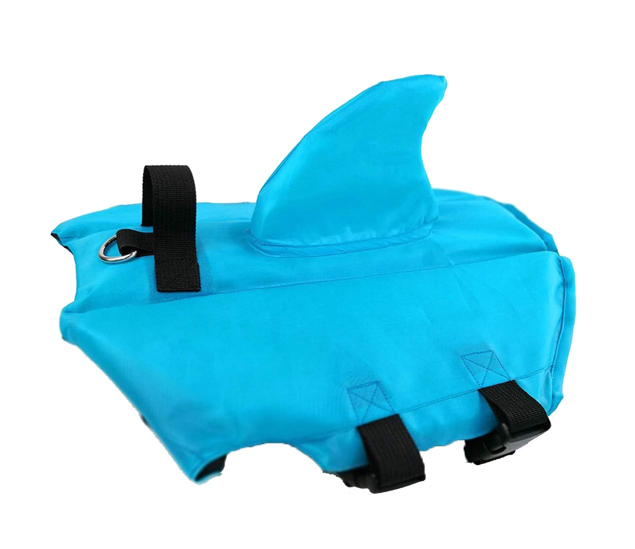 GabeFish Shark Gilet de sauvetage pour chien Bleu orange, M (Weight: 17-48lb/8-22kg), bleu