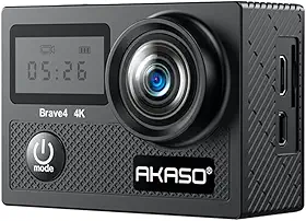 Câmera Esportiva Brave 4 4K, Wi-Fi, À Prova d'Água, Compacta e Leve, Ideal para Esportes Radicais, Gravação em, Design Resistente e Funcional para Aventuras ao Ar Livre