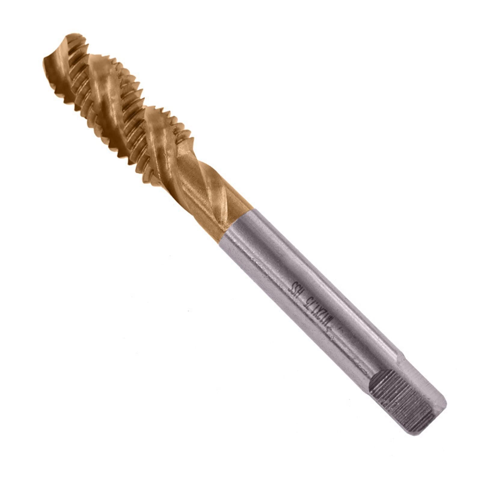 Juego de brocas para macho de roscar de acero de titanio HSS con revestimiento métrico, rosca espiral, compuesto para máquina de tornillos M3-M12, herramientas manuales MINGPING (color: M10 x 1,5)