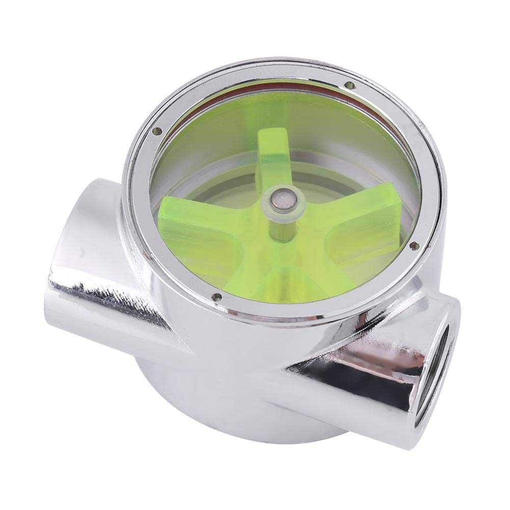 Indicatore di Flusso d'acqua G1/4",Indicatore di Flusso di Raffreddamento con Filettatura Femmina a Femmina, per PC di Raffreddamento ad Acqua