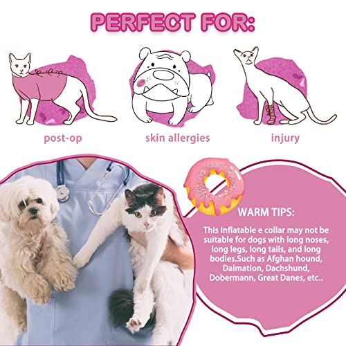 Dog Donut Collar - Soft Dog Cones For Large Medium Small Dogs, Inflatable Dog Cone Alternative After Surgery Pet Recovery E Collars Cones For Dogs And Cats(Donut-L) #TOP4