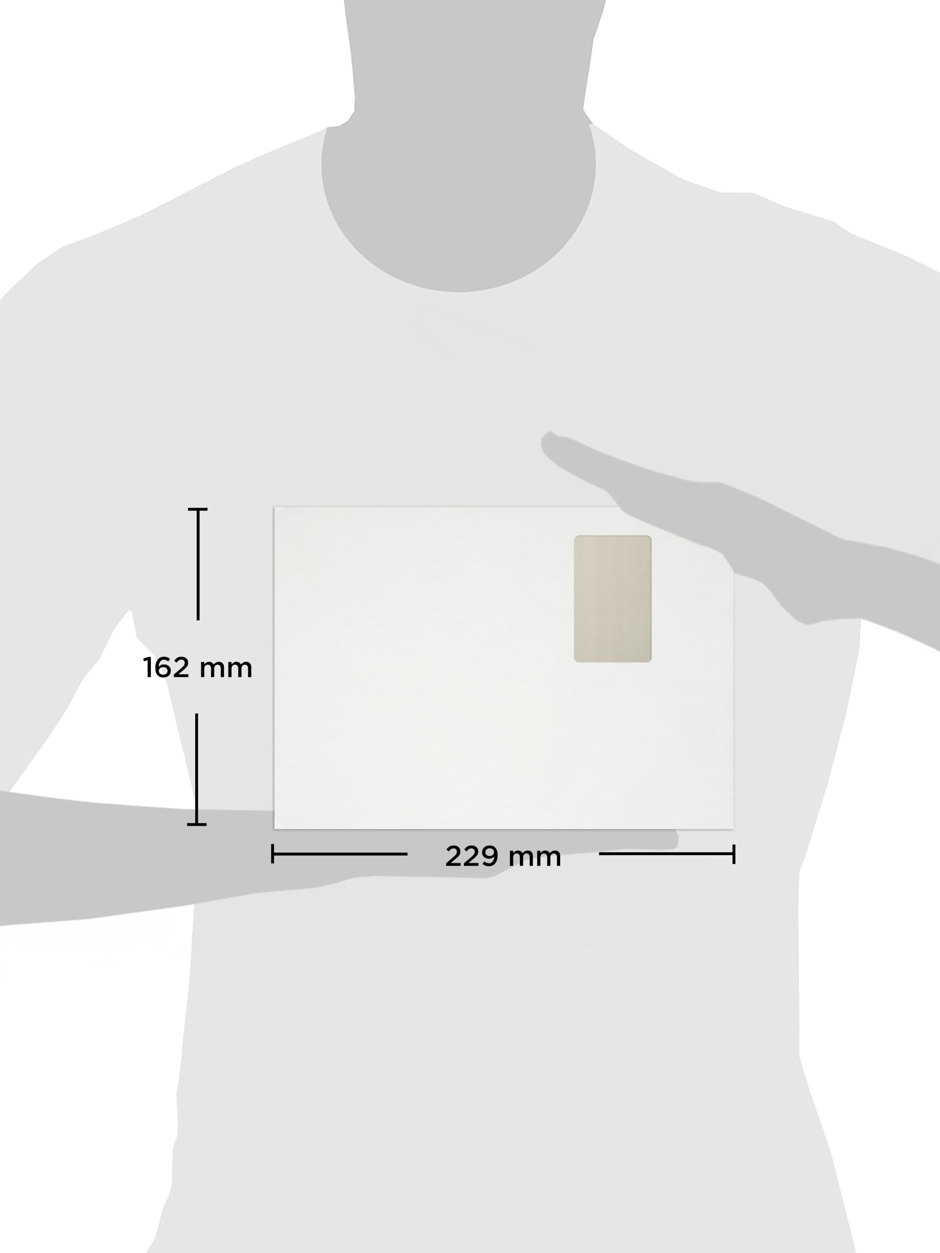 Blake Purely Everyday FL2782 Versandtasche Selbstklebend Mit Fenster Weiß C4 324 x 229 mm - 90 g/m² | 250 Stück (Packung mit 2)
