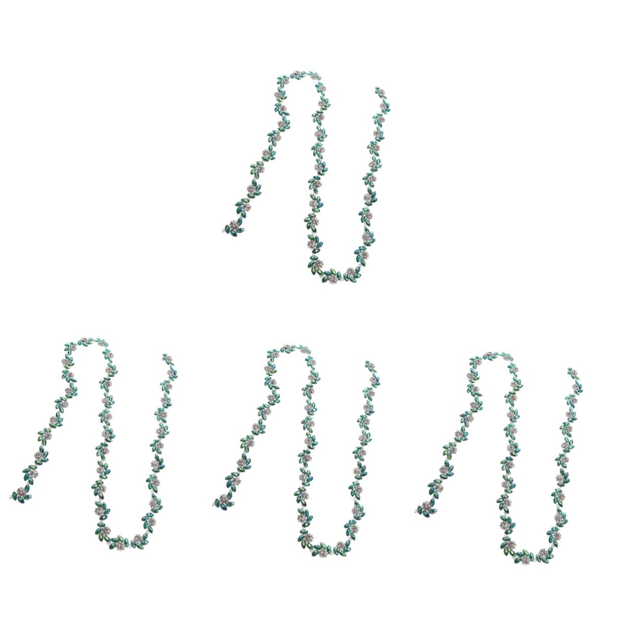STOBOK 4pezzi Borsa Con Applicazione Di Fiori Strass Per Abbigliamento Da Cerimonia Decorazione Elegante Per Sposi e Damigelle Per Vestiti Scarpe e Accessori Fai Da Te