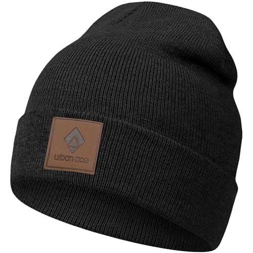 urban ace | Beanie, Mütze, Haube | dichter Stoff, doppellagig | mit Patch...