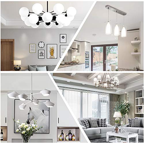 Klg E12 Led Candelabra Bulb 4W Equivalent To 40W T3/T4 E12 Candelabra Base Bulbs, Daylight White 5000K For Ceiling Fan, Chandelier Ac120V, Not Dimmable 6 Pack #TOP5