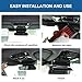 Heutamo Inner Rearview Mirror Storage Box Compatible with Toyota Land Cruiser 250 Prado LC250 J250 2024 2025 Accessories ABS Center Console Organizer Tray Accessories 1PCS