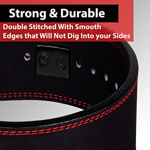 Ibro BELT_101-10MM_ALLBLACK-L Powerlifting Lever Gym Belt thumb #4
