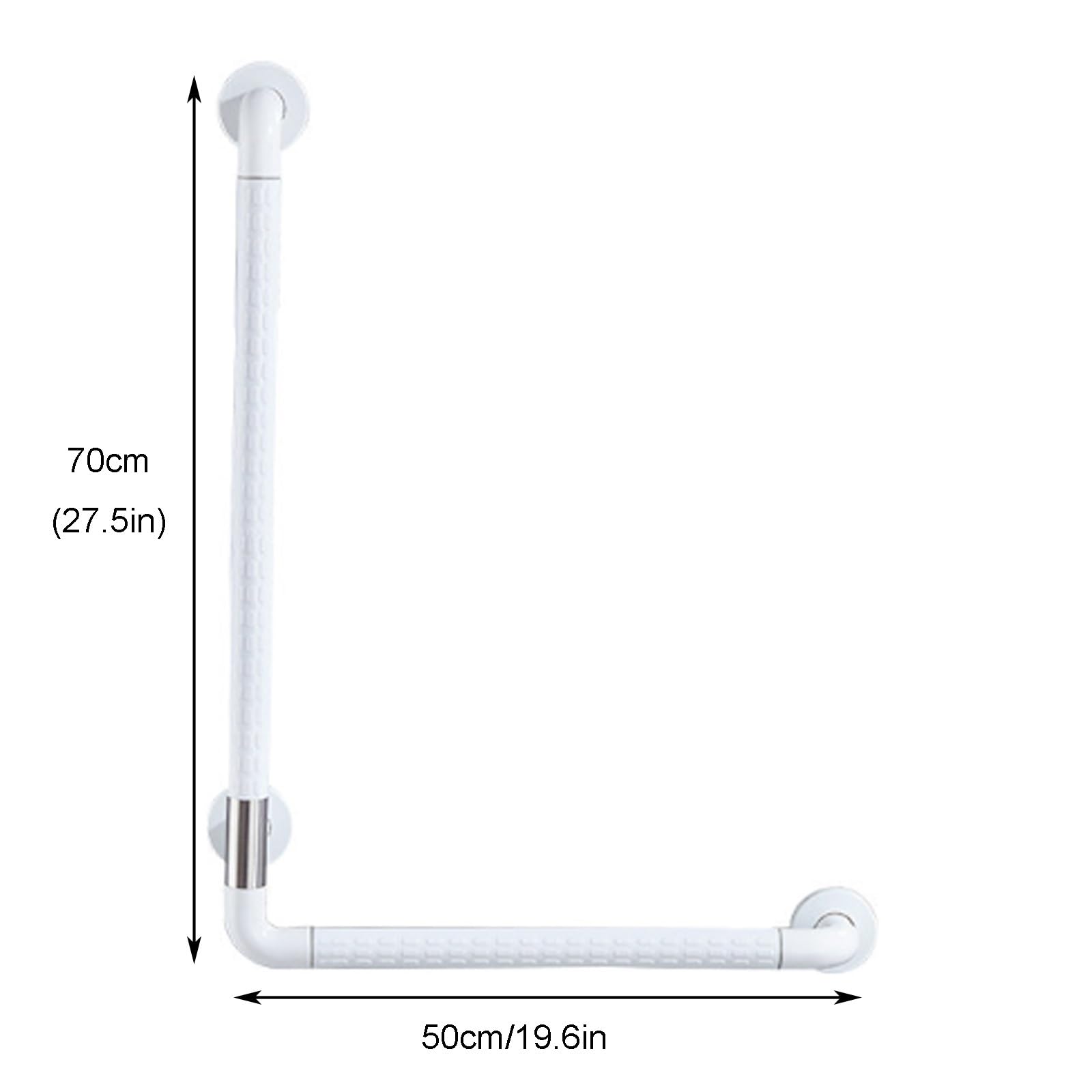 Barra De Apoyo para Ducha Y Bañera, Antideslizante Y Resistente; Barra De Seguridad para Personas Mayores Y con Discapacidad.(White,50 * 70cm)