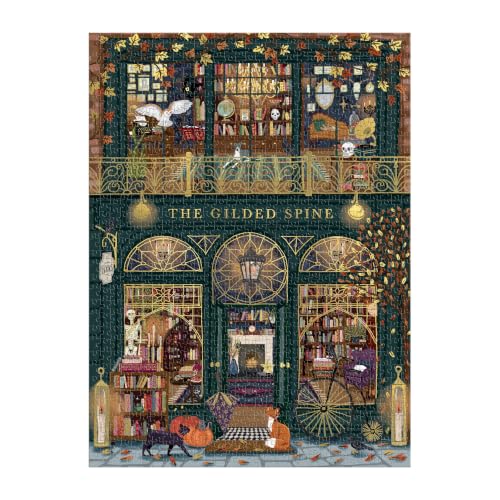 Galison - Rompecabezas The Gilded Spine 1000 piezas con foil para adultos miniatura 5