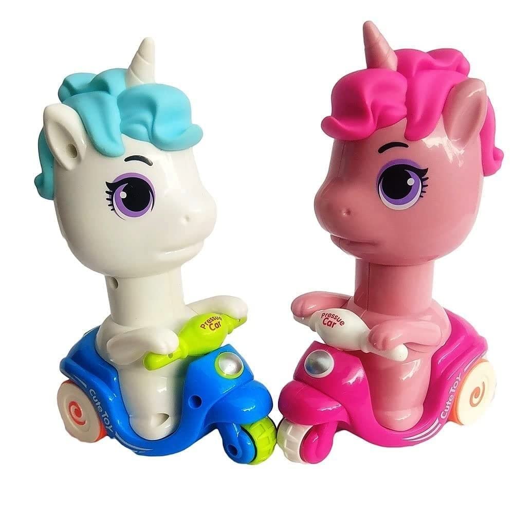 URM Enterprises Cute Unicorn Pressure Scooty Car Play Set Push and Go Cute Toy for Kids Adults Office Table Desk Decor Item Toy Birthday Party Gift - Pack of 1 (B0BRXYX2DC) Amazon Price History, Amazon Price Tracker