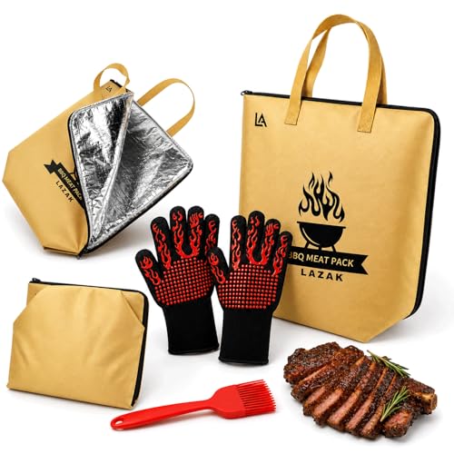 Image of BBQ Blanket for Resting Meat, BBQ Blanket for Juicy& Tender Results, BBQ Gifts for Men,Meat Resting Bag for Perfect Heat Retention, Brisket Blanket for Grilling.