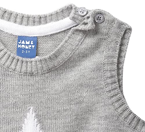 Image of Amazon Brand - Jam & Honey Boy's Acrylic Round Neck Sweater