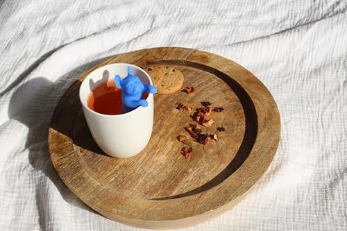 Winkee - Cute Animal Teesieb I Tee Ei für losen Tee I Tea Infuser lustig I Teesieb für Tasse I Gewürzsieb Silikon I Teekugel-Tier-Figur (Good Boy Dog)
