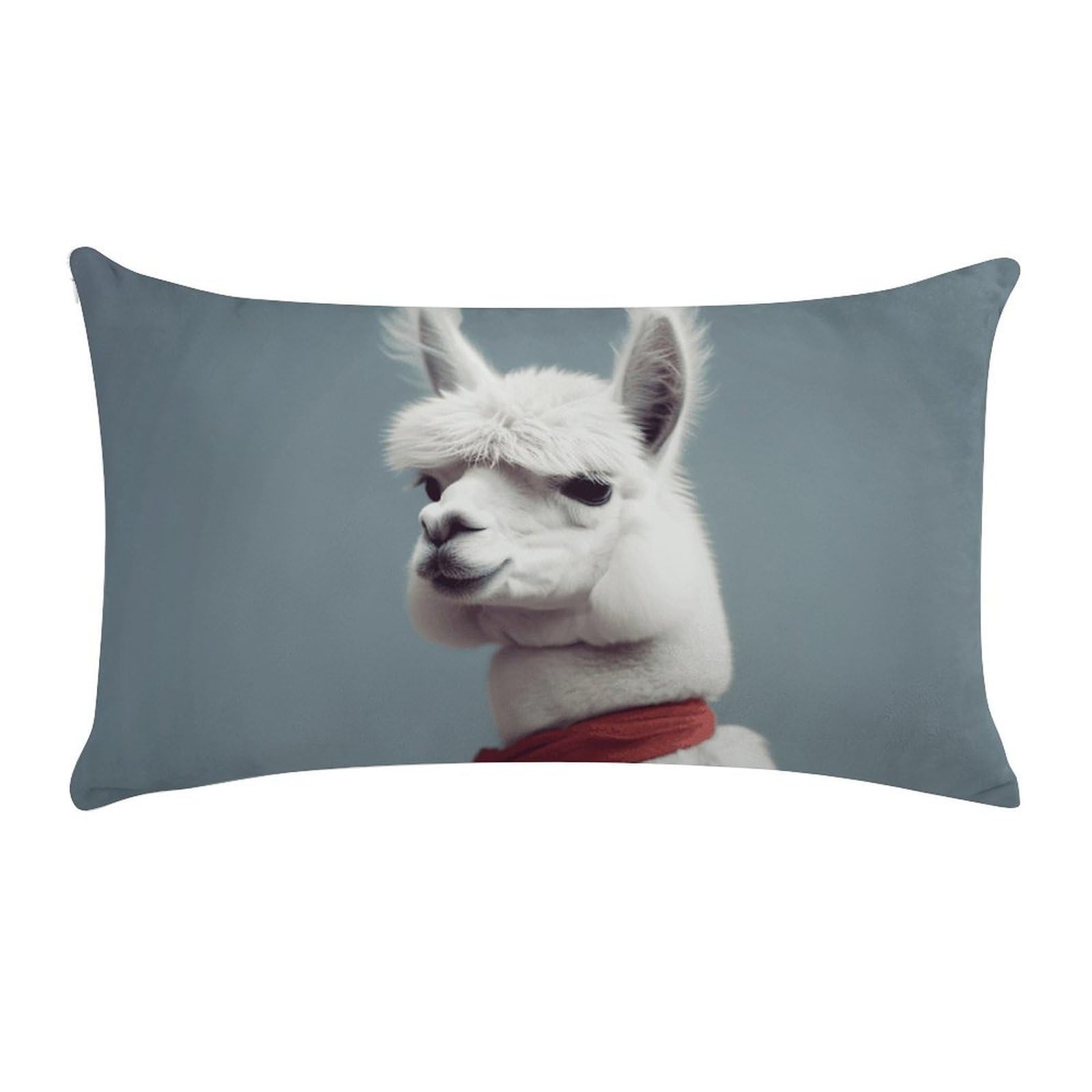 Alpaca Pillow Cases for Sofa, Super Soft Plush Pillow Cover with Zipper, Luxury Cozy Pillow Shams for All Seasons, Lightweight Pillowcases for Bedroom, 12" X 20"